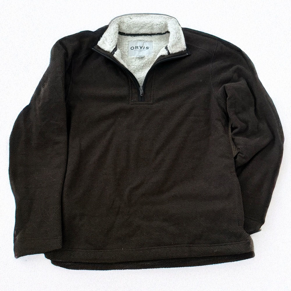Orvis Dark Brown Fleece-Lined Jacket